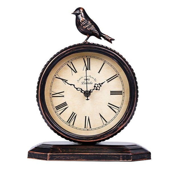 american style antique iron silent clock satch personal deskbedside table matte baking varnish 302 desk & clocks
american style antique iron silent clock satch personal deskbedside table matte baking varnish 302 desk & clocks