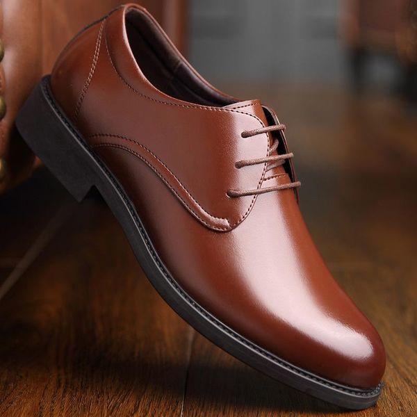 dress shoes mens brown lace up rubber sole leather winter formal business cow male wedding elevator, Black
dress shoes mens brown lace up rubber sole leather winter formal business cow male wedding elevator, Black