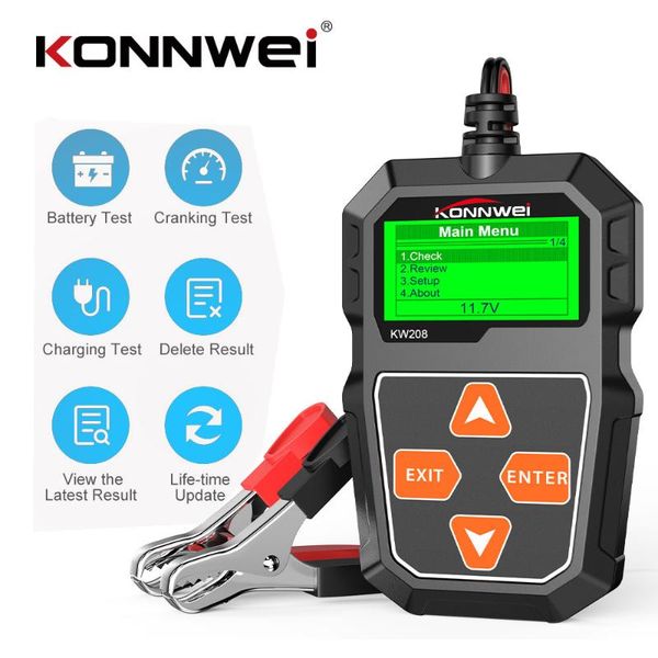 code readers & scan tools konnwei kw208 battery tester 100-2000cca cranking charging 12v multi languages automotive car diagnostic tool pk b
code readers & scan tools konnwei kw208 battery tester 100-2000cca cranking charging 12v multi languages automotive car diagnostic tool pk b