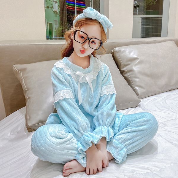 cute baby girls pajamas flannel velvet sleepwear suit soft warm winter night clothes lace 2pcs sets autumn kid girl homewear new, White
cute baby girls pajamas flannel velvet sleepwear suit soft warm winter night clothes lace 2pcs sets autumn kid girl homewear new, White