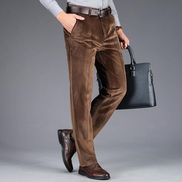 men's pants corduroy casual autumn and winter thickened warmth business fashion straight stretch brand clothing trousers men, Black
men's pants corduroy casual autumn and winter thickened warmth business fashion straight stretch brand clothing trousers men, Black