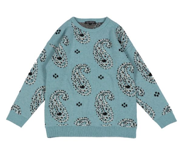 men's sweaters raf 04aw simons high street archive cashew blossom wool haze blue loose sweater, White;black
men's sweaters raf 04aw simons high street archive cashew blossom wool haze blue loose sweater, White;black