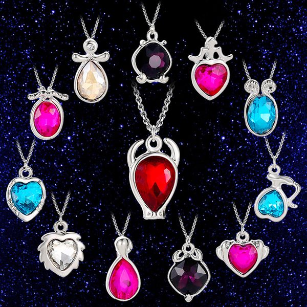 bohemian crystal pendant simple versatile clavicle chain fashion twelve constellation necklace jewelry for women, Silver
bohemian crystal pendant simple versatile clavicle chain fashion twelve constellation necklace jewelry for women, Silver