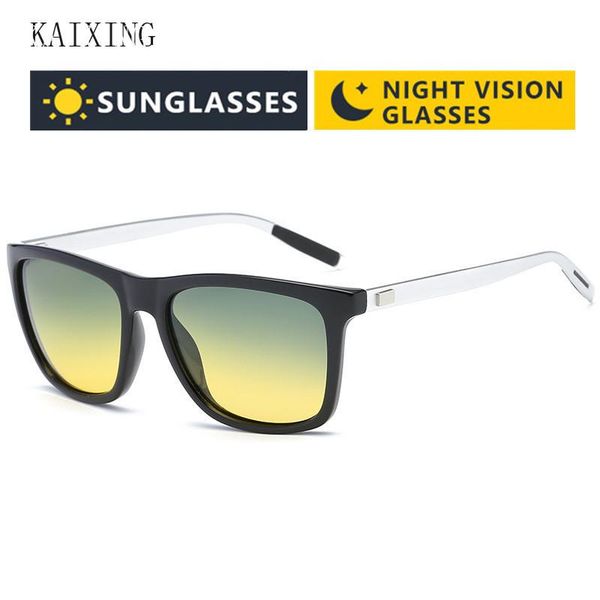 classic polarized sunglasses aluminum magnesium legs yellow lenses day & night vision glasses for men driving, White;black
classic polarized sunglasses aluminum magnesium legs yellow lenses day & night vision glasses for men driving, White;black