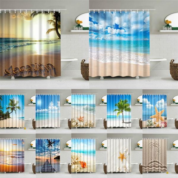 shower curtains ocean scenery sea wave coconut tree shell landscape print waterproof bathroom decoration polyester cloth curtain
shower curtains ocean scenery sea wave coconut tree shell landscape print waterproof bathroom decoration polyester cloth curtain