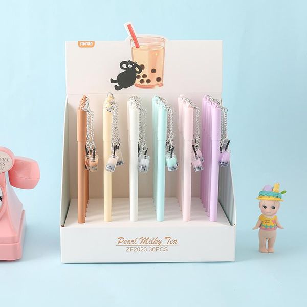 gel pens 36 pcs/lot creative milk tea pendant pen cute 0.5mm black ink signature promotional gift office school supplies
gel pens 36 pcs/lot creative milk tea pendant pen cute 0.5mm black ink signature promotional gift office school supplies