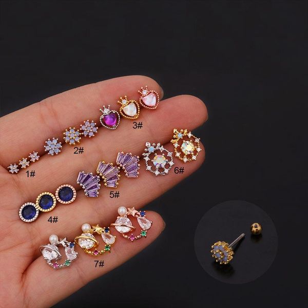 shiny mirco pave cz cute small mix shape flower ear bone cuff stud earring elegant color zircon round steel ears, Golden;silver
shiny mirco pave cz cute small mix shape flower ear bone cuff stud earring elegant color zircon round steel ears, Golden;silver
