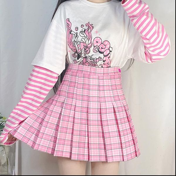 harajuku sweet plaid summer cute women skirts soft high waist mini kawaii pink pleated girl, Black
harajuku sweet plaid summer cute women skirts soft high waist mini kawaii pink pleated girl, Black