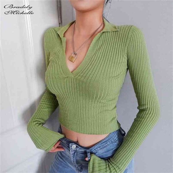 bradely michelle autumn women fashion long-sleeve deep v-neck sweaters big elastic knitted crop 210914, White;black
bradely michelle autumn women fashion long-sleeve deep v-neck sweaters big elastic knitted crop 210914, White;black