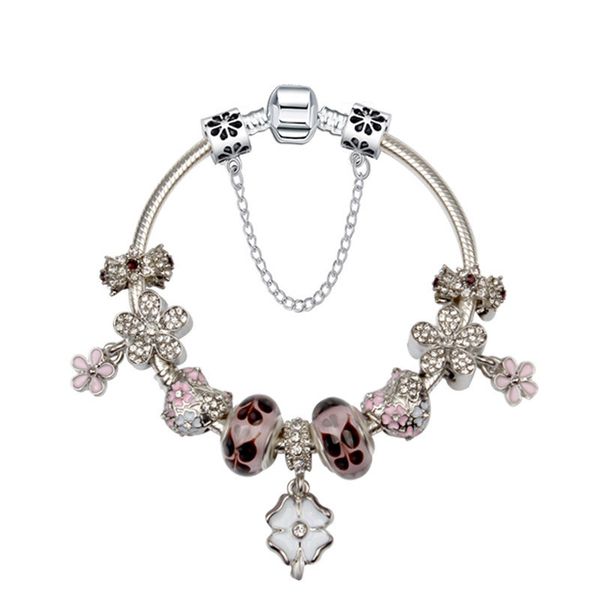2018 new pink heart-shaped alloy beads diy bracelet for pandora style five-pointed star pendant bracelet jewelry with logo, Black
2018 new pink heart-shaped alloy beads diy bracelet for pandora style five-pointed star pendant bracelet jewelry with logo, Black