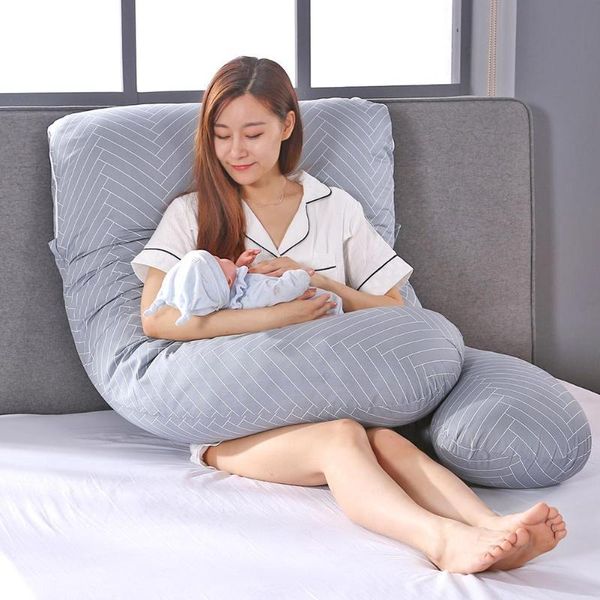 pillow u shaped striped sleeping support 100% pure cotton printing grey for home pregnancy side sleep pregnant women
pillow u shaped striped sleeping support 100% pure cotton printing grey for home pregnancy side sleep pregnant women