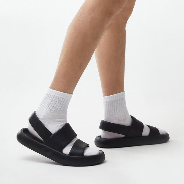 sandals large size shoes women eva injection 4cm platform soft light outdoor fashion solid female slippers, Black
sandals large size shoes women eva injection 4cm platform soft light outdoor fashion solid female slippers, Black