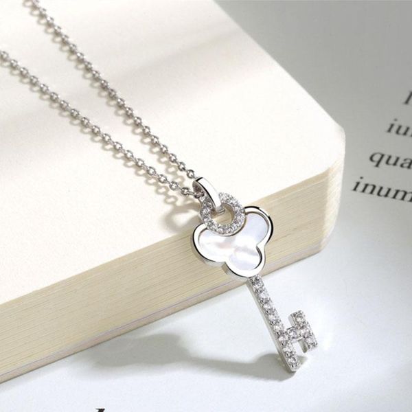 fashion 18k shell key pendant nacklace for women choker necklace fine jewelry collarbone chain chains, Silver
fashion 18k shell key pendant nacklace for women choker necklace fine jewelry collarbone chain chains, Silver