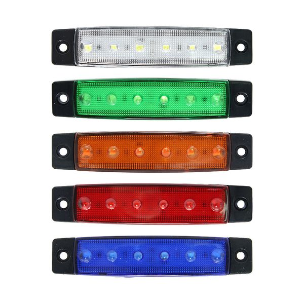 2pcs 12v 24v auto side marker light 6 leds warning lamp for truck trailer bus atv lorry indicator signal lamp car
2pcs 12v 24v auto side marker light 6 leds warning lamp for truck trailer bus atv lorry indicator signal lamp car