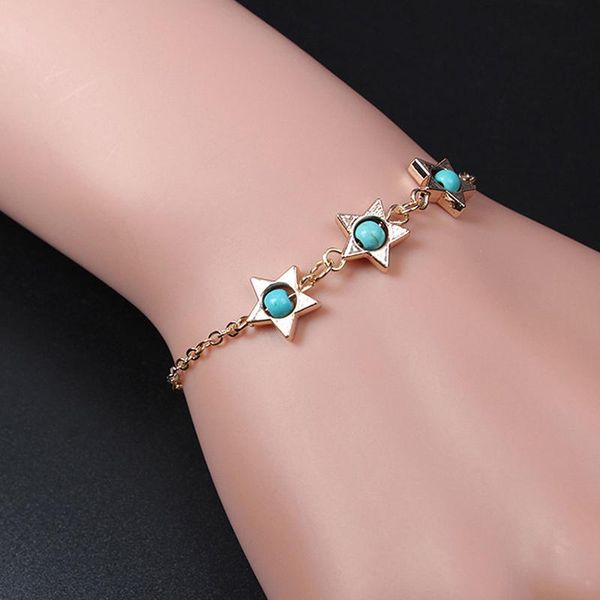 link, chain creative natural stone star pendant bracelet fashion gold silver color hand accessories exquisite jewelry girl gift, Black
link, chain creative natural stone star pendant bracelet fashion gold silver color hand accessories exquisite jewelry girl gift, Black