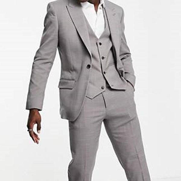 men's suits & blazers 2021 custom made fashion handsome grey suit slim fit groomsmen tuxedo for wedding dress dinner party male costume, White;black
men's suits & blazers 2021 custom made fashion handsome grey suit slim fit groomsmen tuxedo for wedding dress dinner party male costume, White;black
