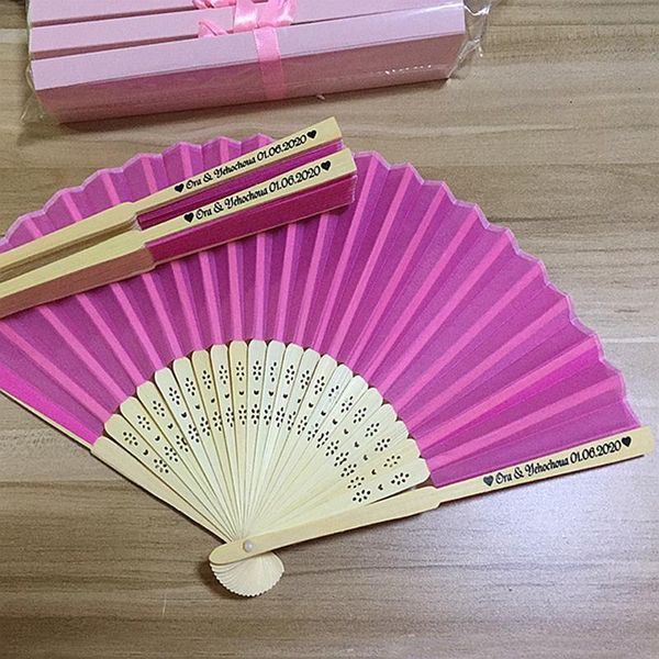 party favor 100pcs customized wedding fold fan silk printing bride & groom's name and date personalized hand bamboo promotional gift
party favor 100pcs customized wedding fold fan silk printing bride & groom's name and date personalized hand bamboo promotional gift