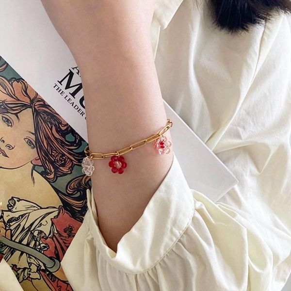 charm bracelets lovely personality sweet cool retro crystal flower metal bracelet fashion accessories, Golden;silver
charm bracelets lovely personality sweet cool retro crystal flower metal bracelet fashion accessories, Golden;silver