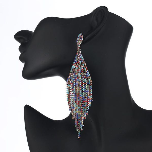 multi crystal tassel dangle earrings for woman luxury rhinestone long wedding drop earring female party bohemia jewelry, Silver
multi crystal tassel dangle earrings for woman luxury rhinestone long wedding drop earring female party bohemia jewelry, Silver