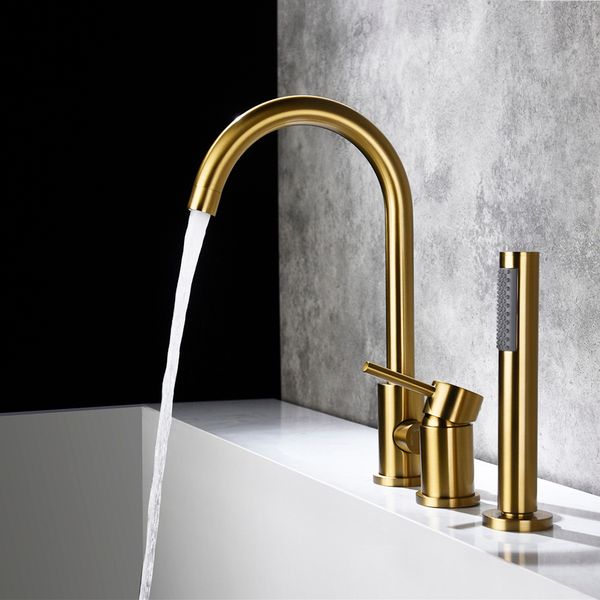 3 holes deck mount bathtub faucets 100% brass pull out shower faucet bath tub h & cold mixer water tap
3 holes deck mount bathtub faucets 100% brass pull out shower faucet bath tub h & cold mixer water tap