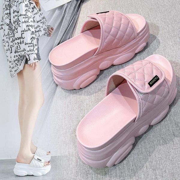 slippers summer style chunky pu leather gingham women's platform open toe fashion sweet girl .5cm wedges adjustable sandals, Black
slippers summer style chunky pu leather gingham women's platform open toe fashion sweet girl .5cm wedges adjustable sandals, Black