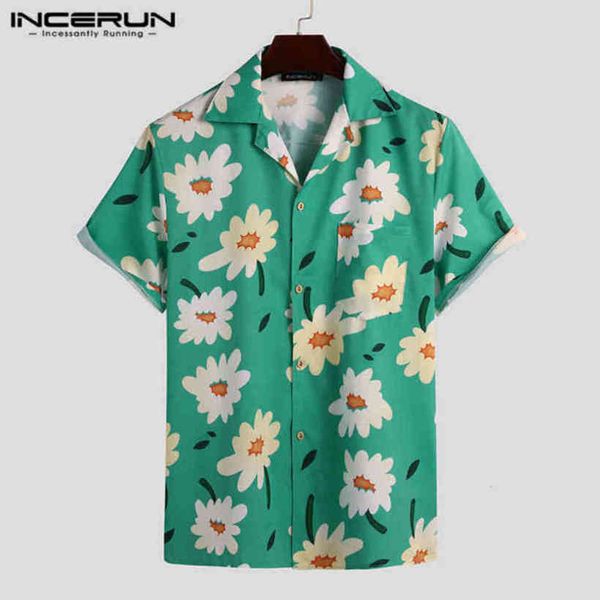 incerun men summer hawaiian shirts fashion flower pattern printed camisa short mouwen revers blouse leisure losse blouse plus size, White;black
incerun men summer hawaiian shirts fashion flower pattern printed camisa short mouwen revers blouse leisure losse blouse plus size, White;black