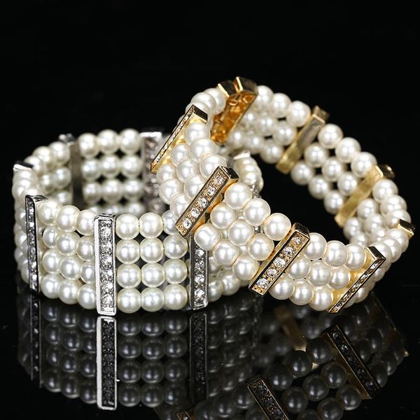 bangle classic european pearl bracelet handmade bridal wedding decoration retractable, Black
bangle classic european pearl bracelet handmade bridal wedding decoration retractable, Black