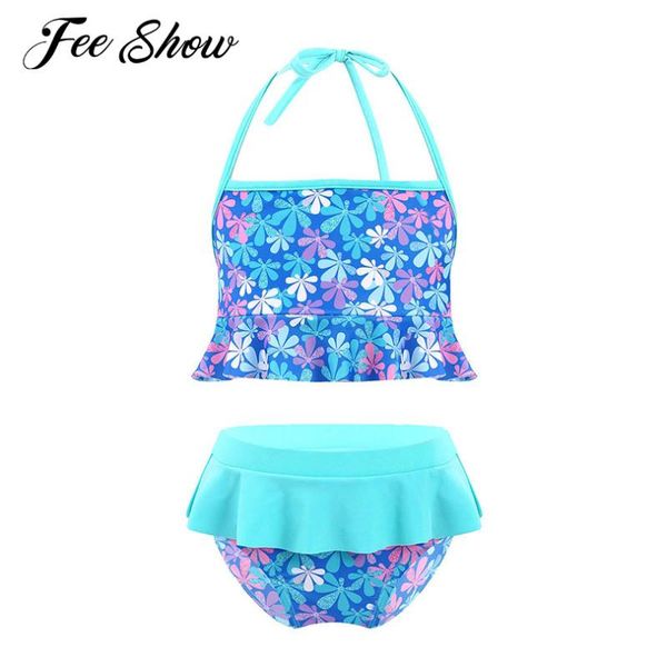 one-pieces kids girls summer 2pcs bikinis set swimsuits swimming suit swimwear halter floral print crop and briefs beach bathing suits, Black
one-pieces kids girls summer 2pcs bikinis set swimsuits swimming suit swimwear halter floral print crop and briefs beach bathing suits, Black