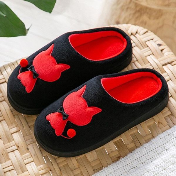 women home flat cat slippers winter cotton warm woman fashion soft house shoes short plush comfort female couple style plus size, Black
women home flat cat slippers winter cotton warm woman fashion soft house shoes short plush comfort female couple style plus size, Black