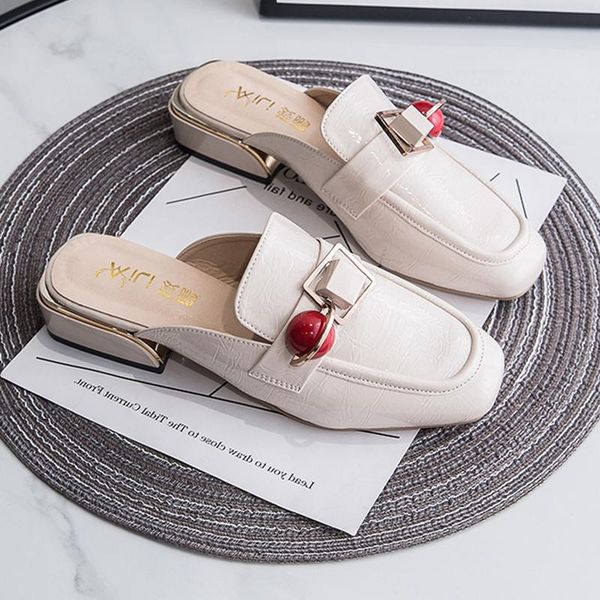 chic women slippers comfortable baotou set foot solid color design ladies beige office charm female, Black
chic women slippers comfortable baotou set foot solid color design ladies beige office charm female, Black