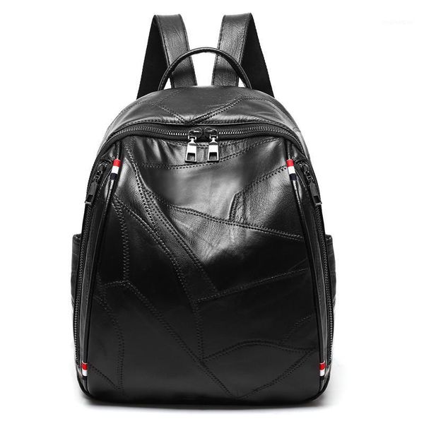 school bags leather handbag korean fashion sheepskin stitching backpack wild leisure shopping travel light small backpack,school bag1
school bags leather handbag korean fashion sheepskin stitching backpack wild leisure shopping travel light small backpack,school bag1