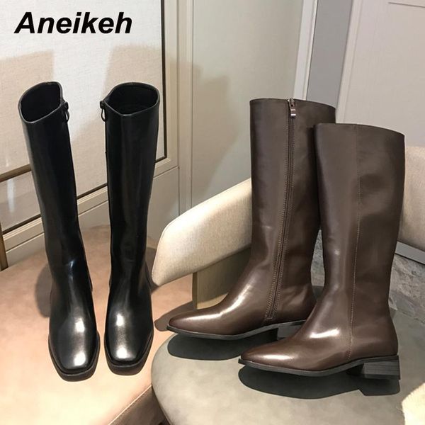 boots aneikeh women's shoes rome knee-high riding, equestrian classics sewing zipper square heel fashion 2021 spring/autumn, Black
boots aneikeh women's shoes rome knee-high riding, equestrian classics sewing zipper square heel fashion 2021 spring/autumn, Black