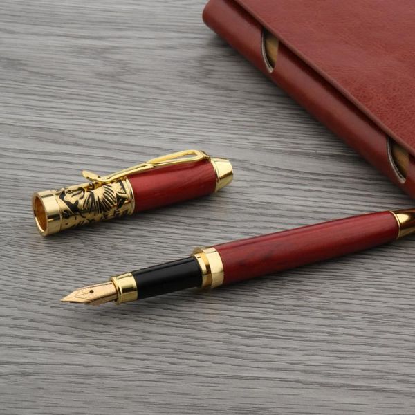 luxury red white eagle piece smooth trim m wood fountain pen business golden ink pens stationery office supplies
luxury red white eagle piece smooth trim m wood fountain pen business golden ink pens stationery office supplies