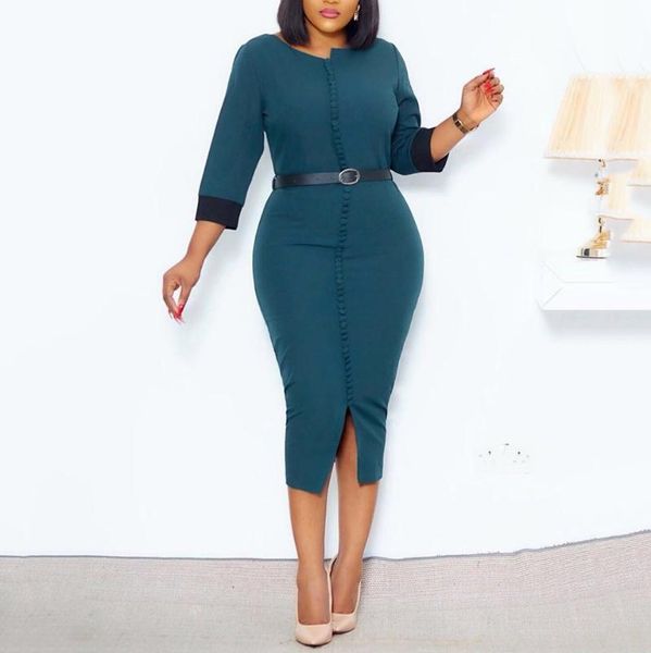 casual dresses african ladies office dress solid autumn 2021 three quarters bodycon pencil for business elegant femme robe vestidos, Black;gray
casual dresses african ladies office dress solid autumn 2021 three quarters bodycon pencil for business elegant femme robe vestidos, Black;gray