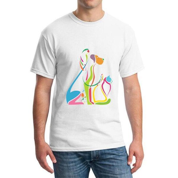 men's t-shirts brand summer casual cotton short-sleeved t shirt men group of pets colorful - dog cat bird print tshirts, White;black
men's t-shirts brand summer casual cotton short-sleeved t shirt men group of pets colorful - dog cat bird print tshirts, White;black