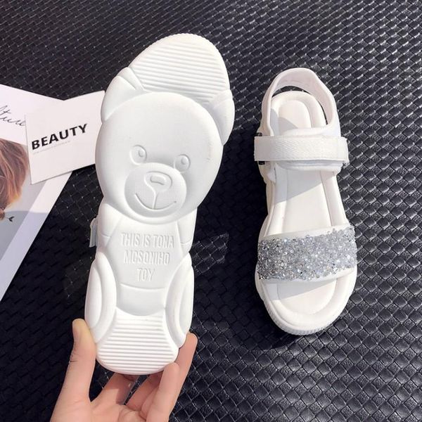 dress shoes big size 9 11-15 ladies summer platform sandals women woman a slotted sponge cake with sequins on the bottom, Black
dress shoes big size 9 11-15 ladies summer platform sandals women woman a slotted sponge cake with sequins on the bottom, Black