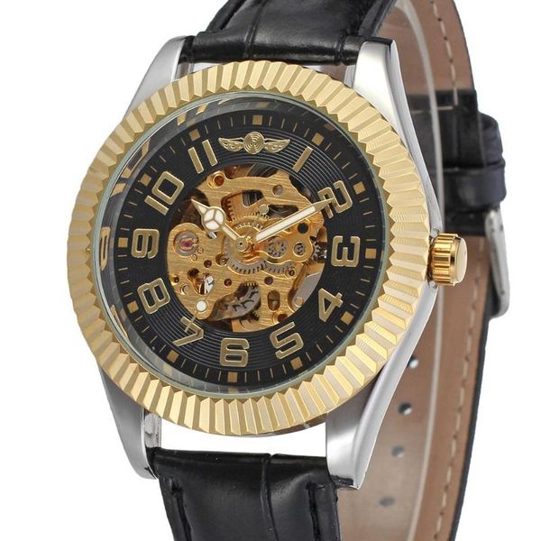 brand men fashion mechanical watches leather strap casual men's automatic skeleton gold black relogio masculino wristwatches, Slivery;brown
brand men fashion mechanical watches leather strap casual men's automatic skeleton gold black relogio masculino wristwatches, Slivery;brown