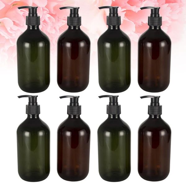 storage bottles & jars 8 pcs 500ml brown tea colored pump-bottle pet cosmetic lotion shampoo dispensers screw thread pump bottle for outdoor
storage bottles & jars 8 pcs 500ml brown tea colored pump-bottle pet cosmetic lotion shampoo dispensers screw thread pump bottle for outdoor