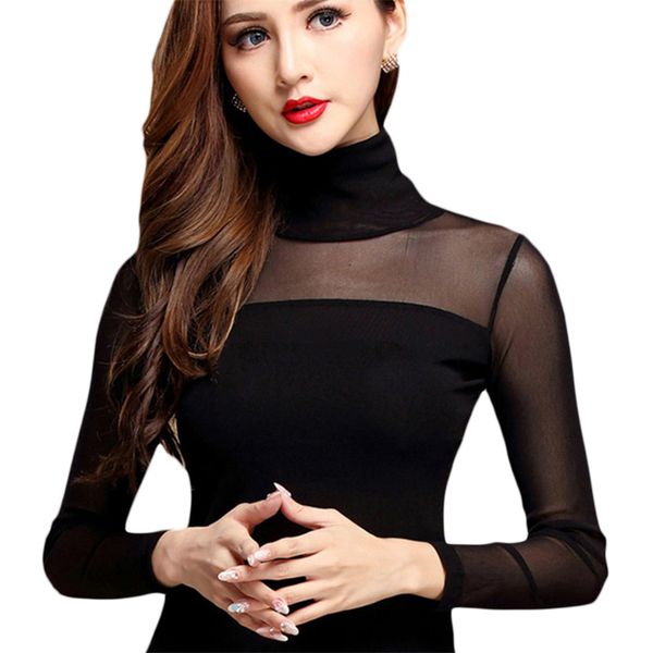 women mesh blouse shirt elastic for work fashion casual long sleeve lace and blouses hollow woman autumn, White
women mesh blouse shirt elastic for work fashion casual long sleeve lace and blouses hollow woman autumn, White