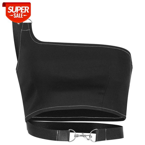 gothic women one shoulder crop backless metal buckle tank camisole cropped vest party club tee shirt streetwear #1p3s, White
gothic women one shoulder crop backless metal buckle tank camisole cropped vest party club tee shirt streetwear #1p3s, White