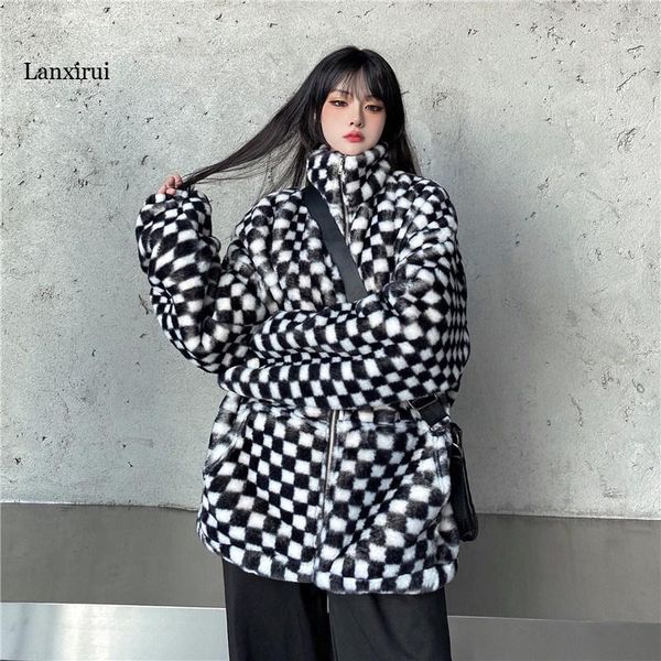 women's jackets harajuku women vintage chic plaid fashion long sleeve simple bf style teens streetwear all-match daily femme outwear, Black;brown
women's jackets harajuku women vintage chic plaid fashion long sleeve simple bf style teens streetwear all-match daily femme outwear, Black;brown