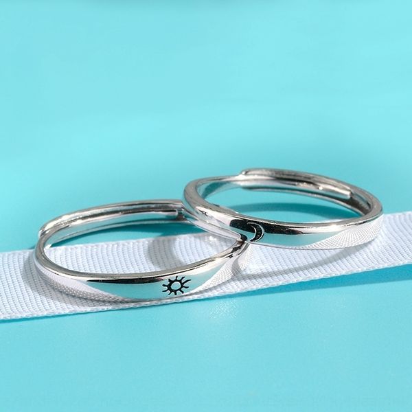 AeG runxin simple moon couple ringear and sun s mouth adjustment band rings sun moon love couple, Silver
AeG runxin simple moon couple ringear and sun s mouth adjustment band rings sun moon love couple, Silver