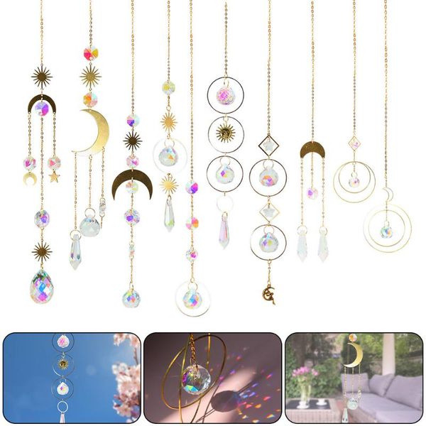 decorative objects & figurines ins style crystal wind chime star moon sun pendant window hanging drop rainbow maker for indoor garden home d
decorative objects & figurines ins style crystal wind chime star moon sun pendant window hanging drop rainbow maker for indoor garden home d