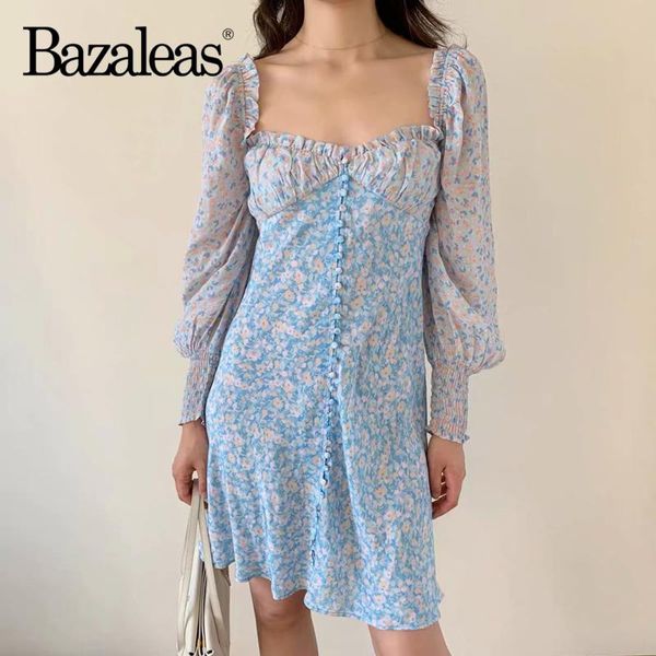 casual dresses bazaleas vintage pink blue floral print women dress chic long sleeve chiffon vestidos slim center buttons autumn, Black;gray
casual dresses bazaleas vintage pink blue floral print women dress chic long sleeve chiffon vestidos slim center buttons autumn, Black;gray