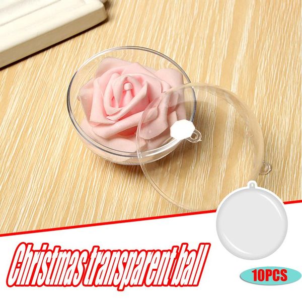 party decoration 10pc transparent christmas balls tree hanging clear plastic baubles can open box gifts fn50
party decoration 10pc transparent christmas balls tree hanging clear plastic baubles can open box gifts fn50