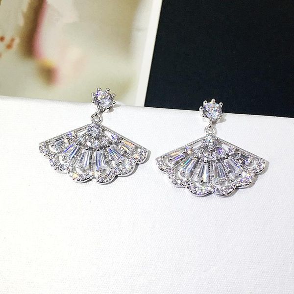 dangle & chandelier 2021 fashion ear accessories charm earring personality bright zircon fan shape drop brincos for women pendientes, Silver
dangle & chandelier 2021 fashion ear accessories charm earring personality bright zircon fan shape drop brincos for women pendientes, Silver