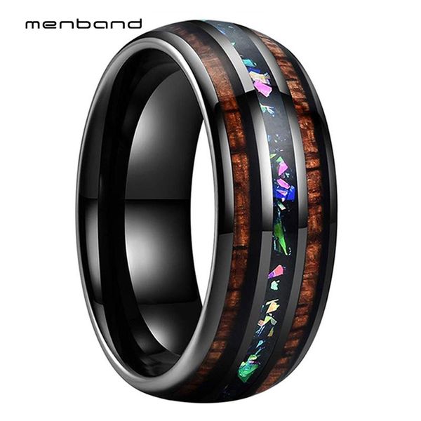 wedding rings black bands tungsten engagement ring for men women with muticolor opal and koa wood inlay 8mm box available, Slivery;golden
wedding rings black bands tungsten engagement ring for men women with muticolor opal and koa wood inlay 8mm box available, Slivery;golden