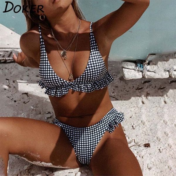 bikinis plaid print push up bikini swimming summer swim suit low waist swimsuit female ruffles swimwear women biquini 210423, White;black
bikinis plaid print push up bikini swimming summer swim suit low waist swimsuit female ruffles swimwear women biquini 210423, White;black