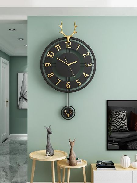 wall clocks european style modern clock metal black pendulum home decor silent luxury creative 3d art living room
wall clocks european style modern clock metal black pendulum home decor silent luxury creative 3d art living room