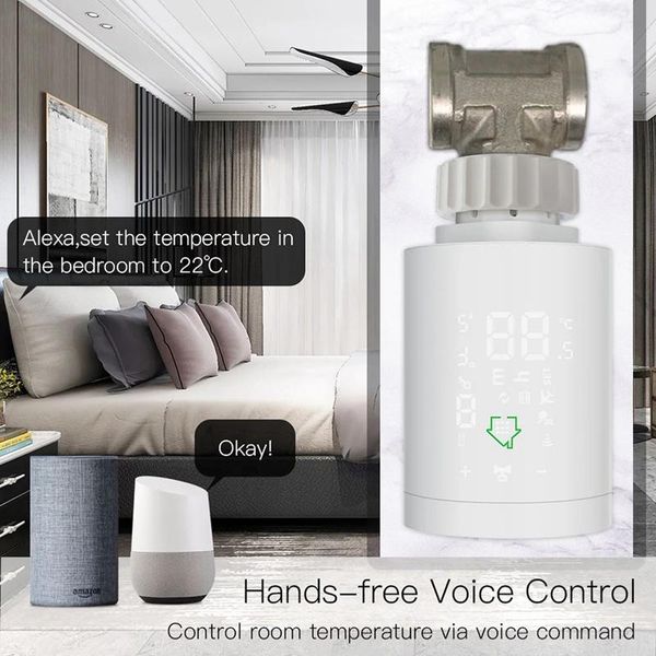 smart home control trv tuya zigbee 3.0 radiator actuator thermostat programmable valve temperature controller voice
smart home control trv tuya zigbee 3.0 radiator actuator thermostat programmable valve temperature controller voice